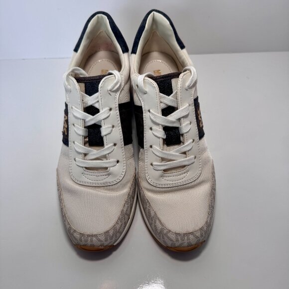 Michael Michael Kors Women's Mabel Trainers Lace-up Sneakers Size 7 Vanilla - Picture 4 of 16